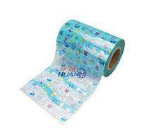 Customized Printed Design Disposable Baby Diaper Raw Material PP Frontal  Tape Nonwoven Knit Loop Tape Supplier From Fujian China