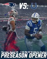 GET READY PATRIOTS NATION, IT'S GAME*WEEK!!! 🏈🏈🏈 THE PATRIOTS PRESEASON  OPENER IS THIS THURSDAY AGAINST THE COLTS IN GILLETTE STADIUM!!!! GO PATS‼🤩