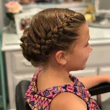 Take small sections of hair and secure them with clear elastic bands. 15 Captivating Little Girl Haircuts With Bangs Hairstylecamp