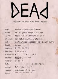 Dead Block Punk Font Lettering Tattoo Lettering Fonts Lettering Fonts