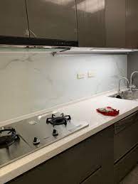 uv噴繪反打大理石廚房玻璃 decor