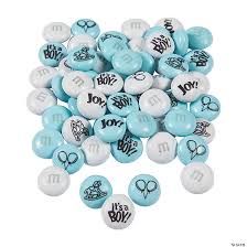 Thought about adding blue candy to a trail mix. Baby Shower Cand
