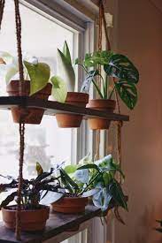 Making these hanging plant shelves (above right) helps you take advantage of window space that would otherwise be wasted. Diy Hanging Plant Shelf Living The Gray Life