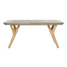 This teak outdoor coffee table is just right for putting out a quick spread whenever company comes knocking. Gray Outdoor Coffee Tables Patio Tables The Home Depot