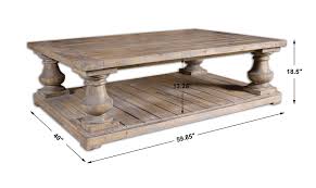 Simplihome avery solid aged elm wood and metal 48 inch wide rectangle modern industrial coffee table in distressed java brown wood inlay , for the living room, family room. Stratford Coffee Table Uttermost