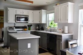 Painted Kitchen Cabinets Before And After What Does She Do All Day Painting Cabinets