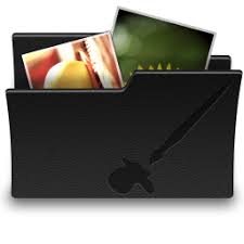 Converter files into 16 x 16 icon. Folder Jpg Icon Black Folder Leather Icons Softicons Com