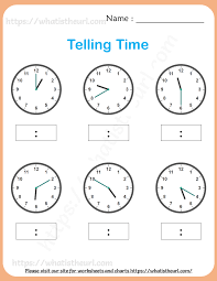 telling time worksheets for grade 3 your home teacher