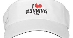 Funny I Heart Love Running Slow Visor Zazzle Com Visor Cap Sun Visor Hat Light Steel Blue