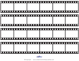 Printable Film Strip Decoration Film Strip Movie Themed Party Hollywood Party Theme