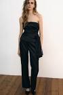 PLEATED SATIN EFFECT TOP Zara