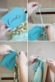 In addition to making it easier for guests to know where to put their gift cards, a large receptacle would be difficult to swipe without being noticed. Check Out This Awesome And Unique Diy Wedding Card Holder