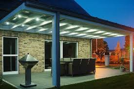 Solar Terrassenuberdachung Mit Led Ambientebeleuchtung Im Dachhimmel Mit Funkfernbedienung Foto Www Solarca Terrassen Dach Terrassendach Terrassenuberdachung