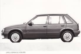 Opel Corsa Gl 5 Door Factory Issued Press Photo Zwart Wit Auto Zwart