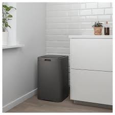 Gigantisk Touch Top Trash Can Dark Gray 16 Gallon Ikea Kitchen Trash Cans Trash Can Ikea