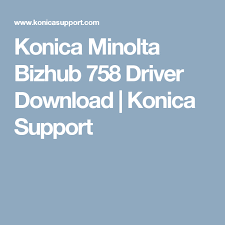 Download the latest drivers, manuals and software for your konica minolta device get ahead of the game with an it healthcheck our it healthcheck provides you with an accurate view of your it infrastructure, highlights any potential issues and risks and equips you with the information you need to ensure the optimal running of your it. Konica Minolta Bizhub 758 Driver Download Konica Support Konica Minolta Free Download Drivers