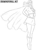 How To Draw Supergirl Drawingforall Net Drawings Supergirl Draw