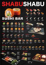 Shabu Shabu Sushibar The New A La Carte Menu Of The Flagshipstore At The Rembrandtsquare In Amsterdam Shabu Shabu Food Charts Sushi Menu
