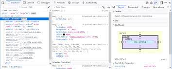 White for winter green for spring red for summer and orange for autumn. Page Inspector Firefox Developer Tools Mdn