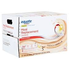 Equate French Vanilla Meal Replacement Shake 11 Fl Oz 12 Count Walmart Com Meal Replacement Smoothies Meal Replacement Shakes Replacement Shakes