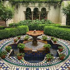 Inside The Moorish Garden Of The Temperate Mediterranean House At The Missouri Botan Missouri Botanical Garden English Garden Style Mediterranean Landscaping