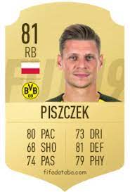 Łukasz piszczek (born 3 june 1985) is a polish footballer who plays as a centre back for german club borussia dortmund. Lukasz Piszczek Fifa 19 Rating Card Price