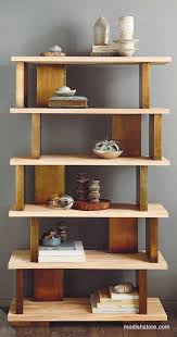 The Rich Golden Feel Of Antiqued Brass Is Enchanting In Combination With Natural Elm Wood Kiln Dried Solid Woo Glass Shelves Decor Shelves Bookshelf Design