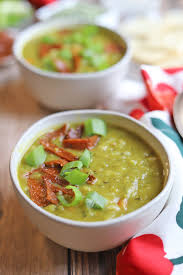 Split peas are a type of field pea that is grown and matured specifically for the purpose of being dried which gives with our soup blended, add in the sauteed veggies and the bacon fat they were cooked in. Vegan Split Pea Soup A Cozy Comforting Classic Cadry S Kitchen