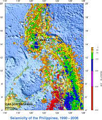 Map Of Philippines Seismic Activity Philippines Earthquake Philippines Philippines Geography