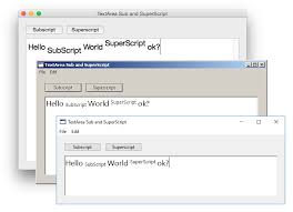 This is typically used in. Mbs Blog Superscript And Subscript For Xojo Textarea