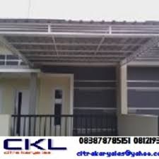 Kanopi minimalis menggunakan bahan hollow galvanis 40mm x 80mm kombinasi hollow galvanis 40mm x 60mm dan atap. Jual Kanopi Besi Galvanis Atap Spandek Pasir Kota Bekasi Citra Karya Las Tokopedia
