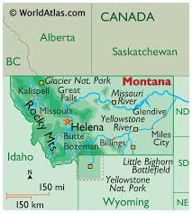 How far is bozeman from the equator and on what hemisphere is it? Montana Maps Facts World Atlas