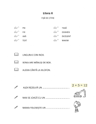 Scris de anidescoala.ro pe 30 iulie 2009. Ejercicio Online De Litera X