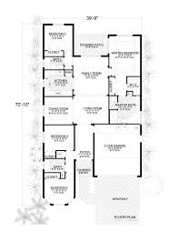 Modern narrow lot house plans are available with and without an attached garage so you have great options for a house that is 40 feet wide or less, and all without sacrificing great style. House Plan 55865 One Story Style With 1902 Sq Ft 4 Bed 3 Bath