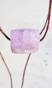 Kunzite Necklace Pink Lilac Kunzite Raw Kunzite Pendant Unisex Etsy Raw Crystal Jewelry Kunzite Jewelry Gemstone Jewelry Handmade