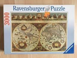 Das sortiment von ravensburger hält mit mehr als 300 puzzlemotiven von 300 bis 40.320 teilen für jeden das richtige puzzle bereit. Ravensburger Puzzle Puzzel 3000 Teile Grosse Weltkarte 1665 Ebay