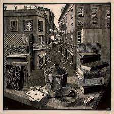 Escher in op art style. M C Escher Life And Work