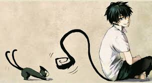 Play With My Tail Blue Exorcist Rin Blue Exorcist Anime Blue Exorcist