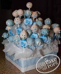 Baby Shower Cake Pop Display By Letthemeatcakepops Com Cake Pop Displays Baby Shower Cake Pops Baby Shower Desserts