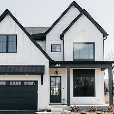 Black And White Home Exterior Home Exterior Black And White In 2020 House Exterior White Exterior Houses Facade House