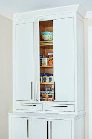 custom pantry cabinets with chrome