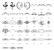 Decorative Scratches Vector Clipart Clip Art Monogram Stencil Free Clip Art