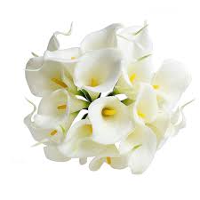 Check spelling or type a new query. Calla Lily Bridal Wedding Bouquet 10 Head Latex Kc51 White Dt Wedding Supplies Wedding Garland