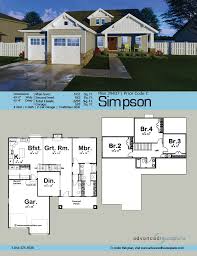 1 5 Story Craftsman House Plan Simpson House Plans Craftsman House Plan Craftsman House Plans