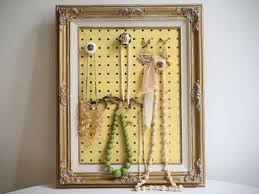 Pin peg & home pegboard accessories organizer, peg hooks & pegboard wall mount baskets set and hook assortment 1/4 or 3/16 (white, powder. Diy Framed Jewelry Organizer