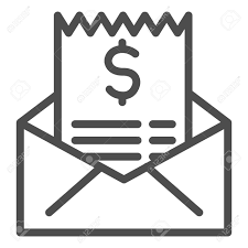 Clipart bill of rights symbol. Envelope With Payment Bill Line Icon Check In Letter With Dollar Donations Symbol Outline Style Pictogram On White Background Money Sign For Mobile Concept Or Web Design Vector Graphics Royalty Free Cliparts