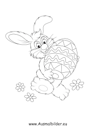 Ausmalbild kleiner osterhase mit korb. Ausmalbild Osterhase 13 Zum Ausdrucken