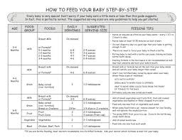 Baby Feeding Chart Clarifications On Ounces Servings Baby