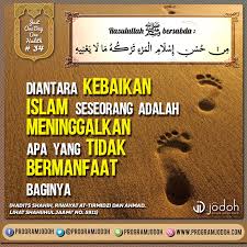 Small senpai x good looking admirer 3rd: Hadits 34 Meninggalkan Hal Yang Tidak Bermanfaat Program Jodoh