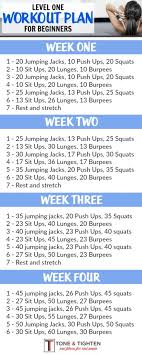 4 week beginner s workout plan tone